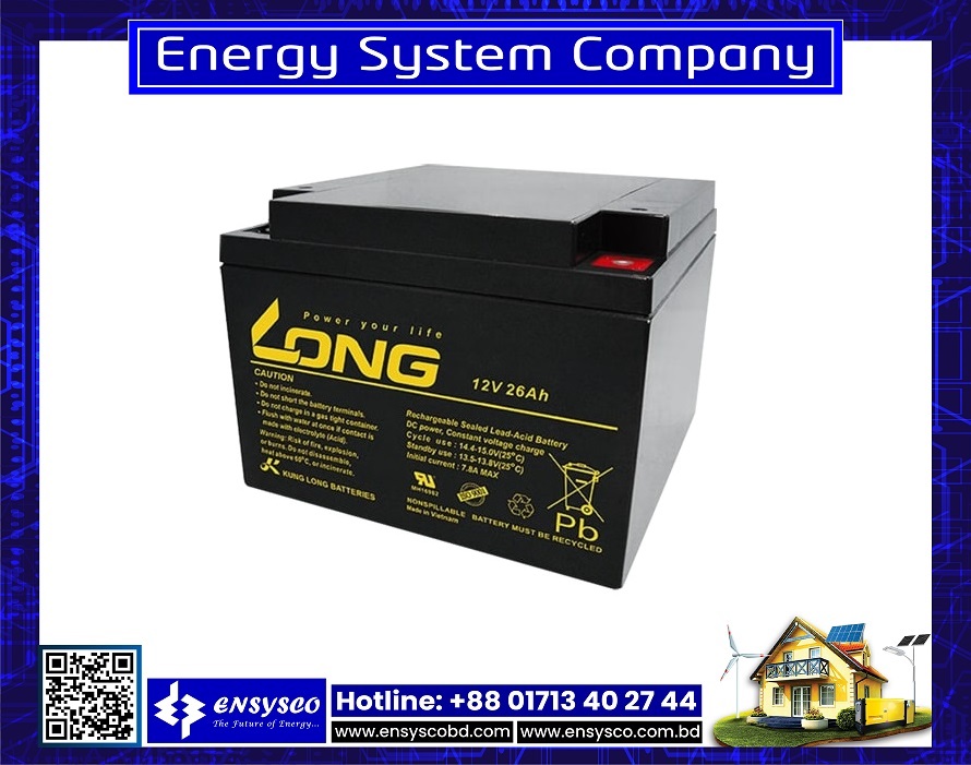 Long Battery 12V 26Ah price in Bangladesh | Long Battery 12V 26Ah