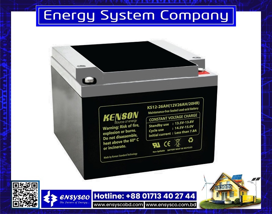 12V 26AH KENSON Battery Price in BD | 12V 26AH KENSON Battery